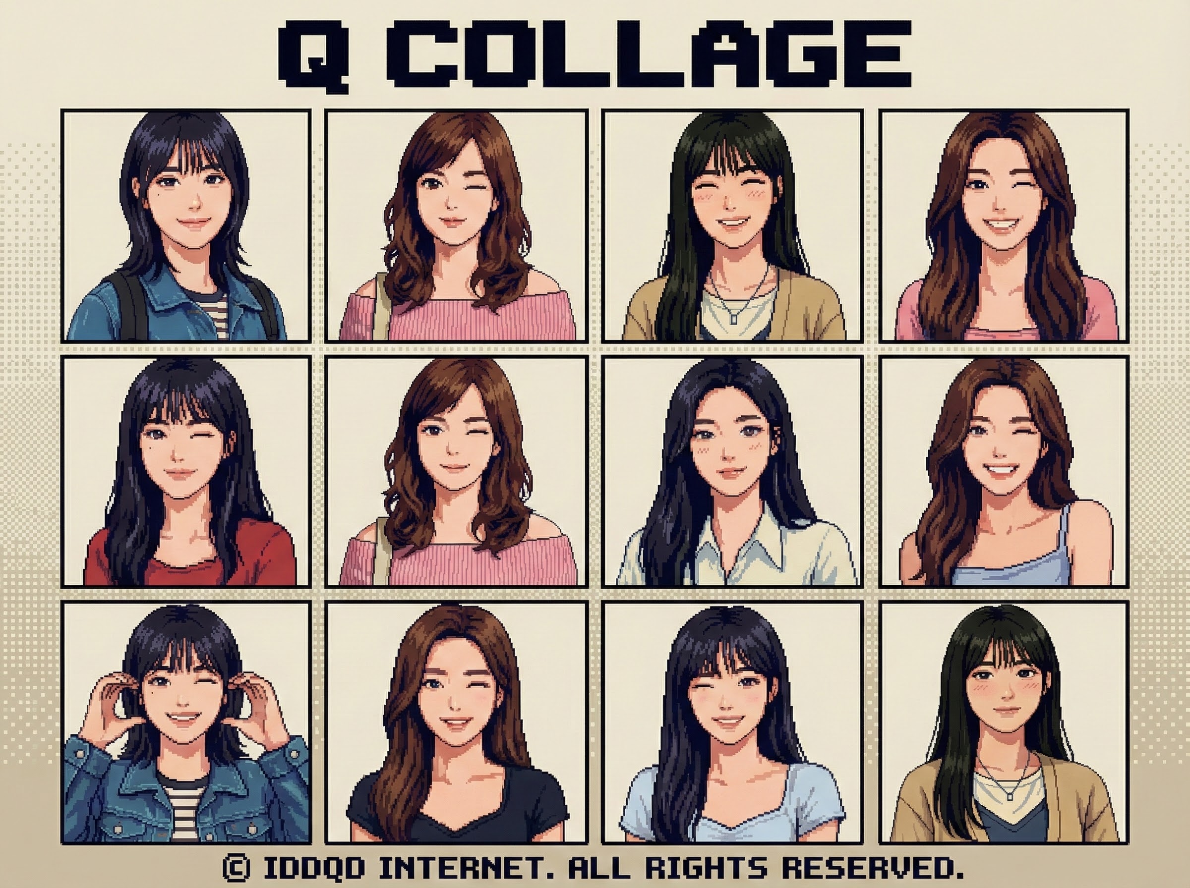 IDDQD Collage Splash